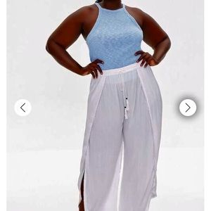 NWT Forever 21 Crochet-Trim Tassel Pants size 3X